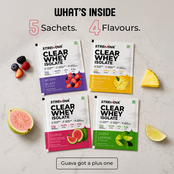 Clear Whey Isolate Pack of 5 | Assorted Flavours