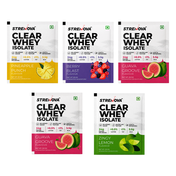 Clear Whey Isolate Pack of 5 | Assorted Flavours