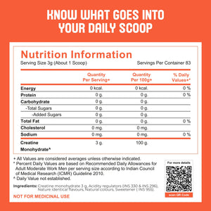 Creatine monohydrate | Fruit Frenzy